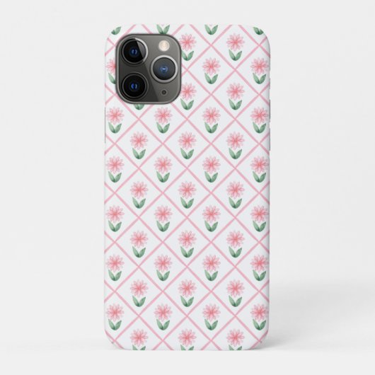 Preppy floral trellis grandmillenial Case-Mate iPhone hülle (Rückseite)