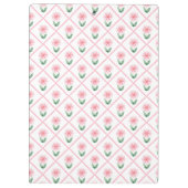 Preppy floral trellis grandmillenial klemmbrett (Rückseite)