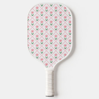 Preppy floral trellis grandmillenial pickleball schläger