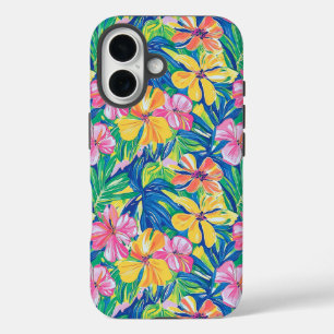 Preppy floral tropical iPhone 16 hülle
