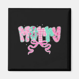 Preppy frohe Christmas Coquette Lace Niedlich Girl Magnet