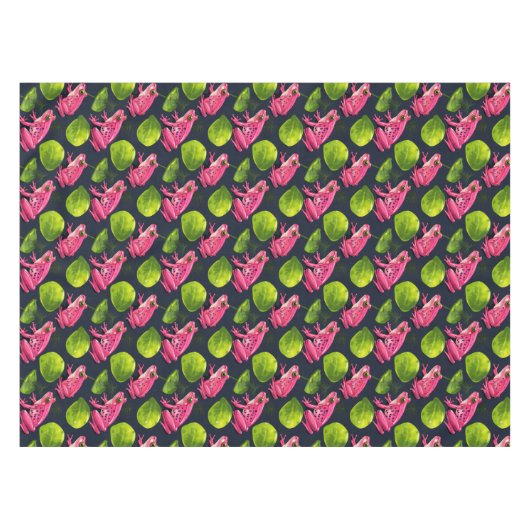 Preppy Frosch Themed Party Tableclout Tischdecke (Vorderseite (Horizontal))
