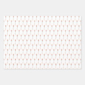 Preppy für Mädchen Rosa Weihnachtsnussknacker Geschenkpapier Set (Vorderseite 3)