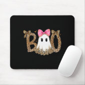Preppy Ghost Boo,leopard Soky Coquette,halloween F Mousepad (Mit Mouse)