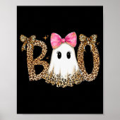 Preppy Ghost Boo,leopard Soky Coquette,halloween F Poster (Vorne)