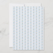 Preppy Gingham Bunny Baby Shower Einladung (Rückseite)