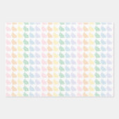Preppy Gingham Oaster Bunnies Pastel Geschenkpapier Set (Vorderseite 3)