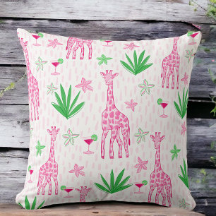 Preppy-Giraffen-Cosmopolitans-Dschungel Kissen