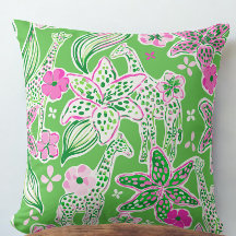 Preppy Giraffen Lily Pink Green