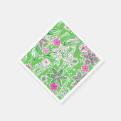 Preppy Giraffen Lily Pink Green Serviette (Ecke)