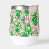 Preppy Giraffen Pink Green Tropical Monogram (Links)