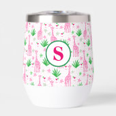 Preppy Giraffes Cosmopolitans Monogram (Vorderseite)