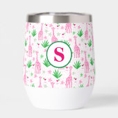 Preppy Giraffes Cosmopolitans Monogram (Rückseite)