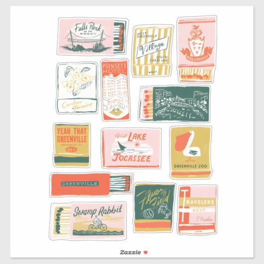 Preppy Girl Starter Pack Sticker (Blatt)