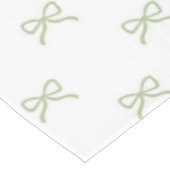 Preppy Girly Green Bow Pattern Spring & Summer  Tischdecke (Schrägansicht)