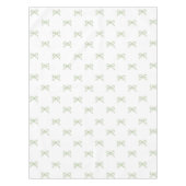Preppy Girly Green Bow Pattern Spring & Summer  Tischdecke (Vorderseite)