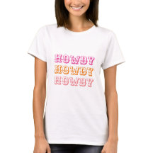 Preppy Girly Howdy Hot Pink Orange