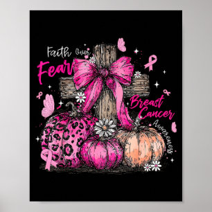 Preppy Glaube Über Angst Coquette Bogen Christlich Poster