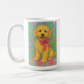 Preppy Golden Doodle Kaffeetasse (Links)