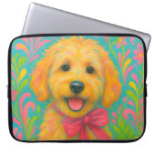 Preppy Golden Doodle Laptopschutzhülle (Vorderseite)