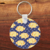 Preppy Goldfish Golf Cart Schlüsselanhänger (Rückseite)