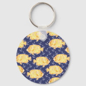 Preppy Goldfish Golf Cart Schlüsselanhänger (Rückseite)