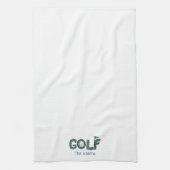 Preppy Golf Blue Green Rauten Custom Geschirrtuch (Vertikal)