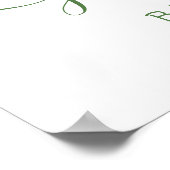 Preppy Golf Boy Baby Dusche Begrüßungszeichen Poster (Ecke)