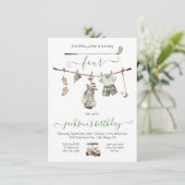 Preppy Golf Boy Geburtstagsparty Einladung (Stehend Vorderseite)