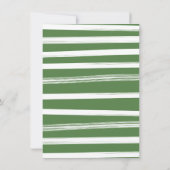 Preppy Golf Clothesline Baby Predictions Game Einladung (Rückseite)