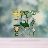 Preppy Golf Coquette Acrylschild (Neutral)