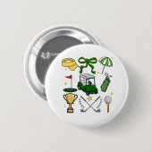 Preppy Golf Coquette Button (Vorne & Hinten)