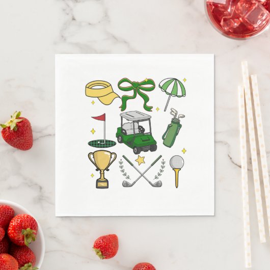 Preppy Golf Coquette Serviette (Beispiel)