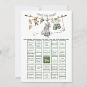 Preppy Golf Finde den Gast BINGO Einladung (Vorderseite)