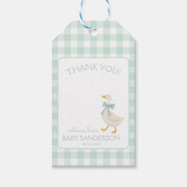 Preppy Goose Baby Shower Gift Tag Geschenkanhänger