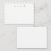 Preppy Goose Baby Shower Note Card Mitteilungskarte (Vorne/Hinten)