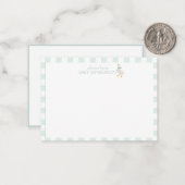 Preppy Goose Baby Shower Note Card Mitteilungskarte (Vorderseite/Rückseite Beispiel)