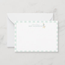 Preppy Goose Baby Shower Note Card