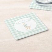 Preppy Goose Rechteckiger Pappuntersetzer (angewinkelt)