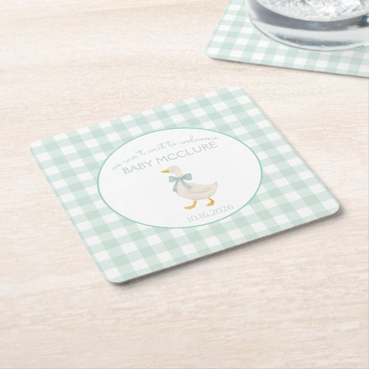 Preppy Goose Rechteckiger Pappuntersetzer (angewinkelt)