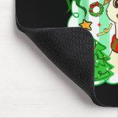 Preppy Gooses Bow Xmas Tree Funny Christmas Girl W Mousepad (Ecke)