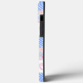 Preppy Grandmillennial Bows Floral Tiles Case-Mate iPhone Hülle (Rückseite / Links)