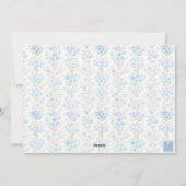 Preppy Grandmillennial Christmas Monogram Wappen Feiertagskarte (Rückseite)