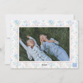 Preppy Grandmillennial Christmas Monogram Wappen Feiertagskarte (Rückseite)