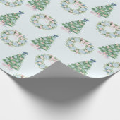 Preppy Grandmillennial Geschenkpapier (Ecke)