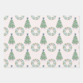 Preppy Grandmillennial Geschenkpapier Set (Vorderseite)