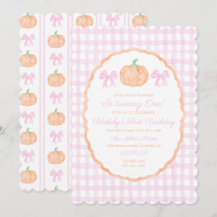 Preppy-Grandmillennial Unser kleiner Kürbis  Einladung