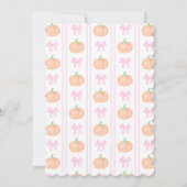 Preppy Grandmillennial Unser kleiner Pumpkin Einladung (Rückseite)