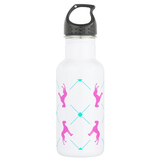 Preppy Great Dane Trinkflasche (Vorderseite)