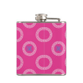 Preppy Greek Key Circles Studentinnenverbindung IN Flachmann (Rückseite)